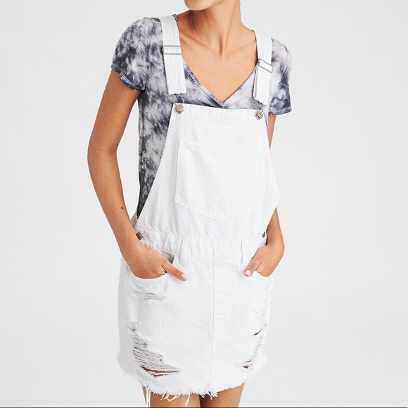 American Eagle Outfitters Dresses & Skirts - AEO Distressed Overall Dress Size M (8-10)